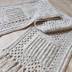 US & NL Crochet Pattern Ibizastyle Pocket Shawl by Annah Haakt | Perfect Christmas Gift