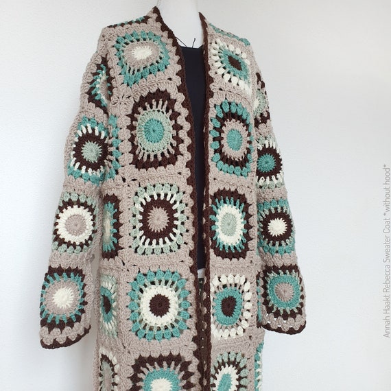 US Crochet Pattern Rebecca Sweater Coat without hood | Etsy