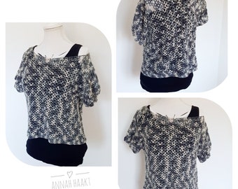 US & NL Crochet Pattern Crop Top by Annah Haakt