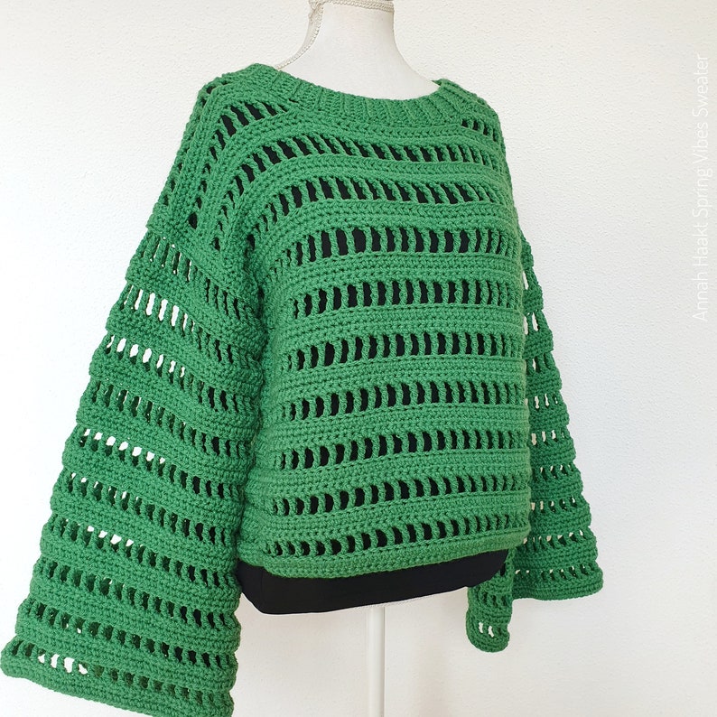 US & NL Crochet Pattern Spring Vibes Sweater by Annah Haakt image 3