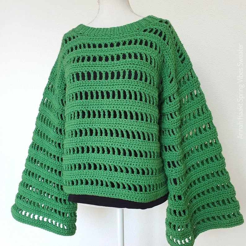 US & NL Crochet Pattern Spring Vibes Sweater by Annah Haakt image 7