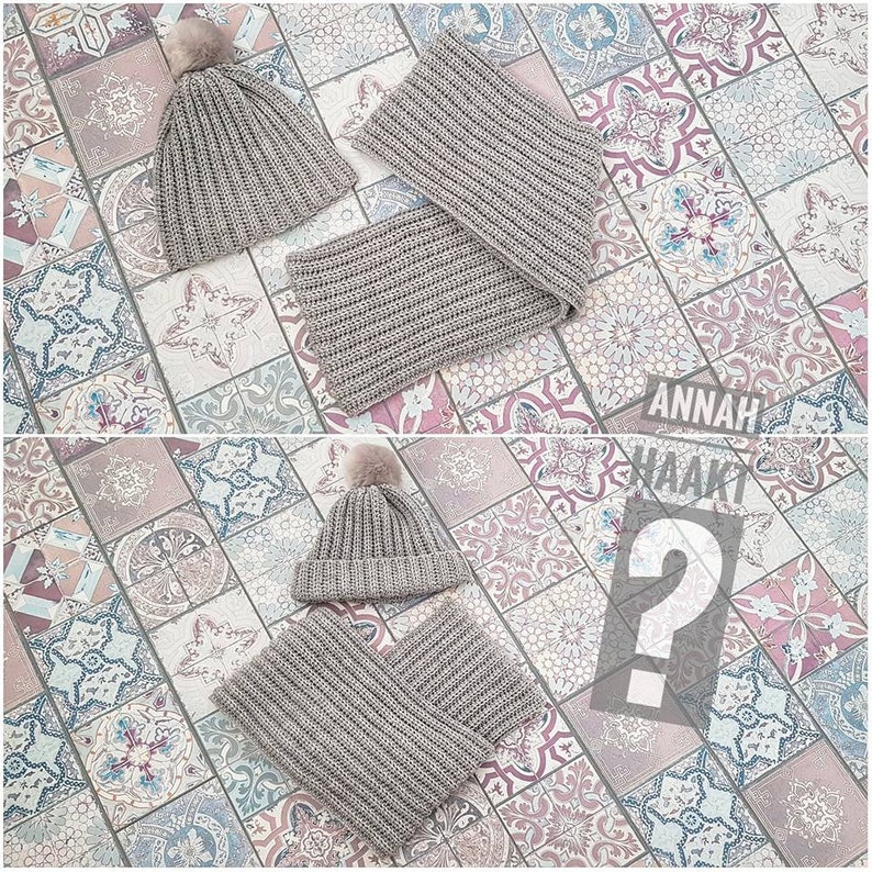 US Crochet Pattern Winterwonderduo Beanie /& Scarf