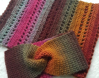 US & NL Crochet Pattern Fenna Headband and Cowl by Annah Haakt