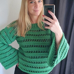 US & NL Crochet Pattern Spring Vibes Sweater by Annah Haakt image 8