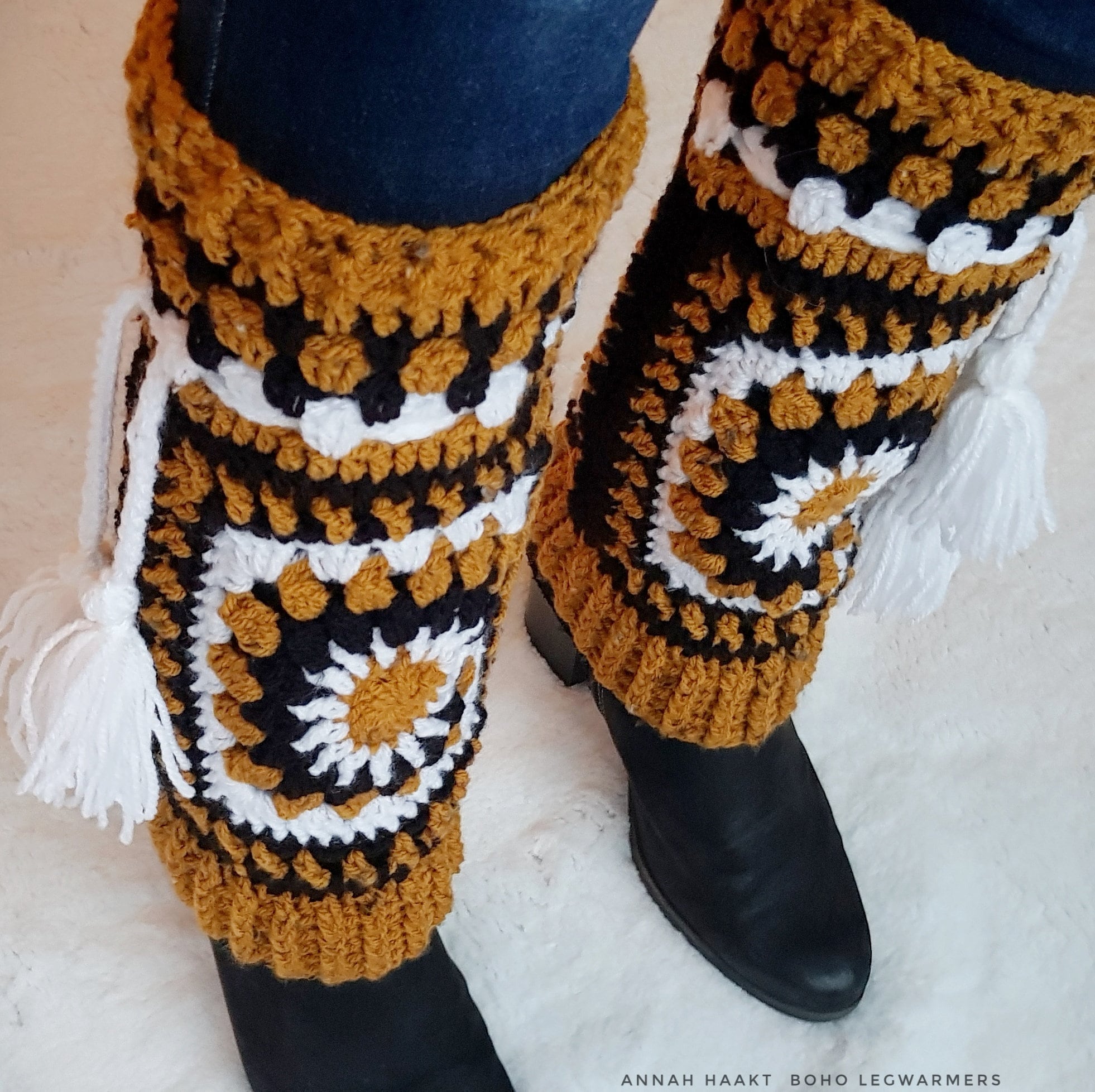Crochet Granny Square Leg Warmer Pattern 
