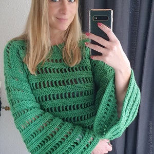 US & NL Crochet Pattern Spring Vibes Sweater by Annah Haakt image 5