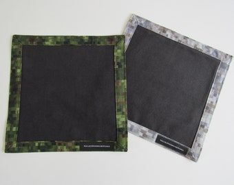 EDC Microfiber and Digitized Square Design Hank Every Day Carry Hank Topo Hank Men's Handkerchief Women's Handkerchief Choice of Color