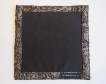 EDC Microfiber Hank Brown, Gray and Black Paisley Men's Microfiber Hank Women's Microfiber Hank Suede Microfiber