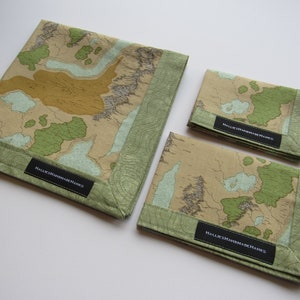 NOUVEAU ! EDC - Carte topographique des parcs nationaux de Hank à emporter tous les jours Mouchoir Hank pour homme Mouchoir pour femme en coton