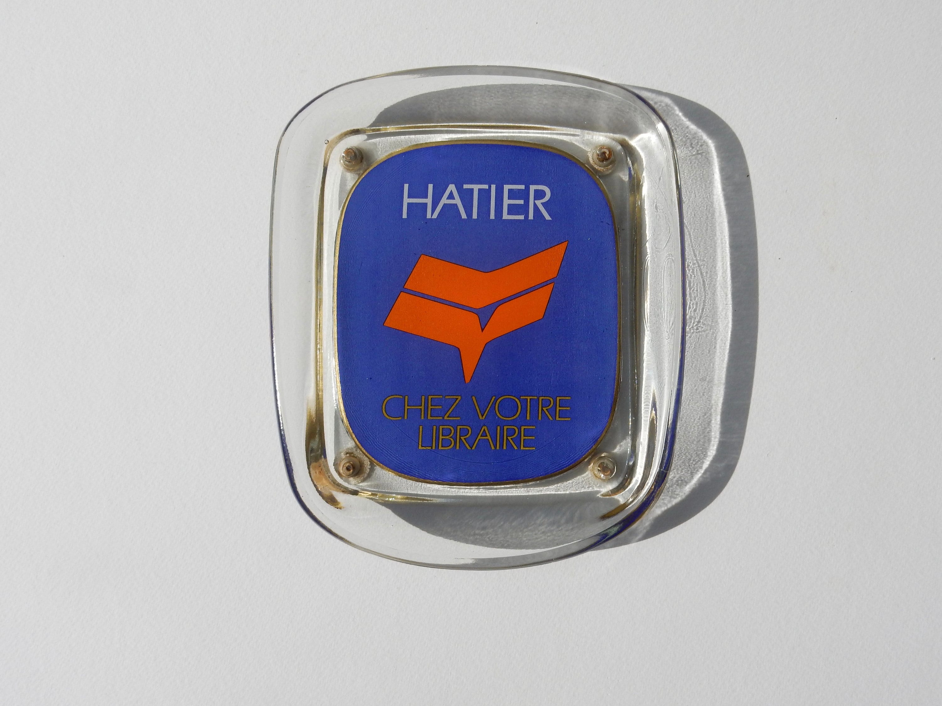 Ramasse-Monnaie Publicitaire en Verre Pour Les Éditions Hatier France Des Années 60/Vide Poche