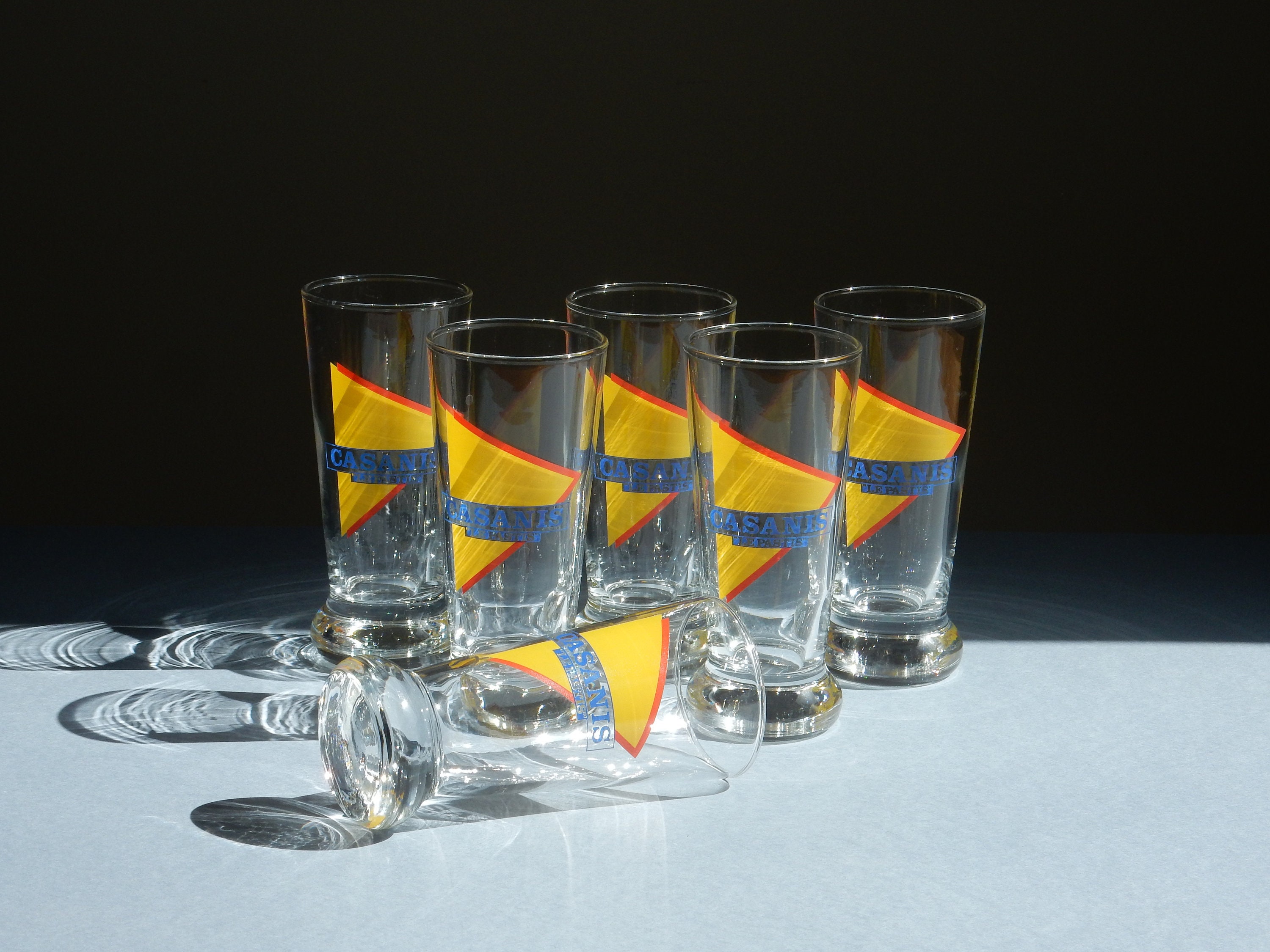 6 Verres Cazanis Pastis Français