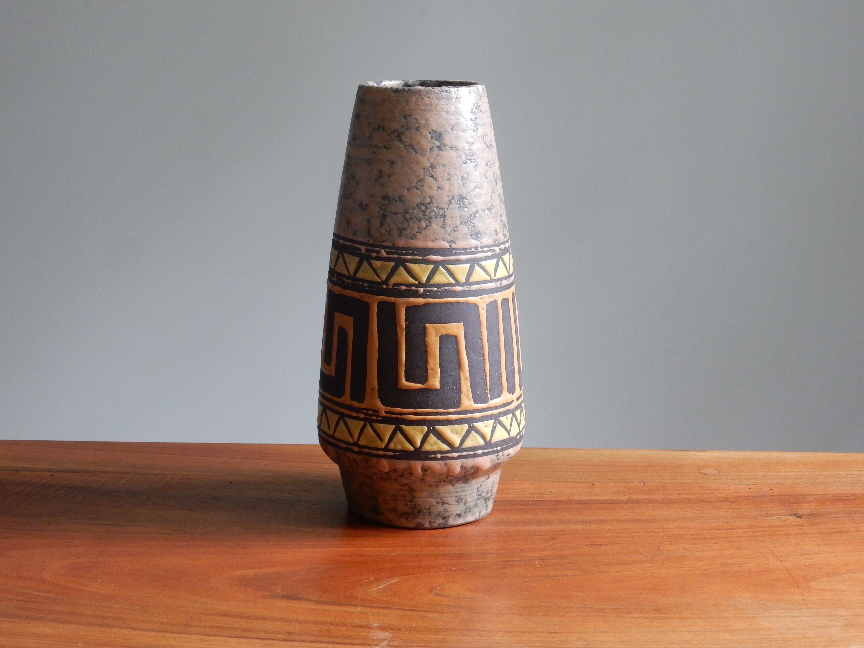 strehla Vase Céramique Allemande Des Années 60