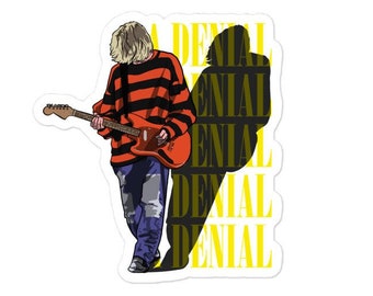 Kurt Cobain Nirvana Grunge Rock Metal Die Cut Decal Vinyl sticker