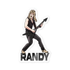 Randy Rhoads Ozzy Osborne Heavy Metal Vinyl Die Cut Decal stickers