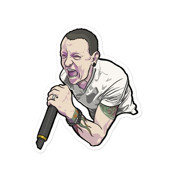 Linkin Park Chester Bennington Nu-metal heavy metal rock troquelado vinilo calcomanía de calcomanía