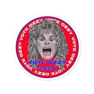 Vote Ozzy Ozzy Osbourne Black Sabbath Election 2020 heavy metal decal die cut vinyl stickers