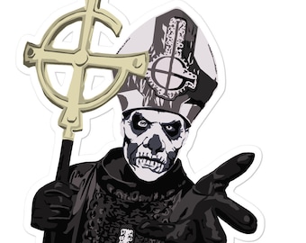 Ghost Papa Emeritus II Heavy Metal Die Cut Decal Vinyl Sticker