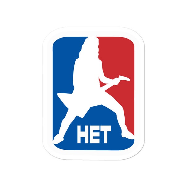 Heavy metal thrash sports logo NBA style die cut decal vinyl sticker