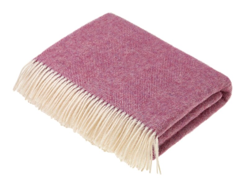 Pink Wool Blanket Cosy Pink Throw Pink Blanket Bright Pink - Etsy