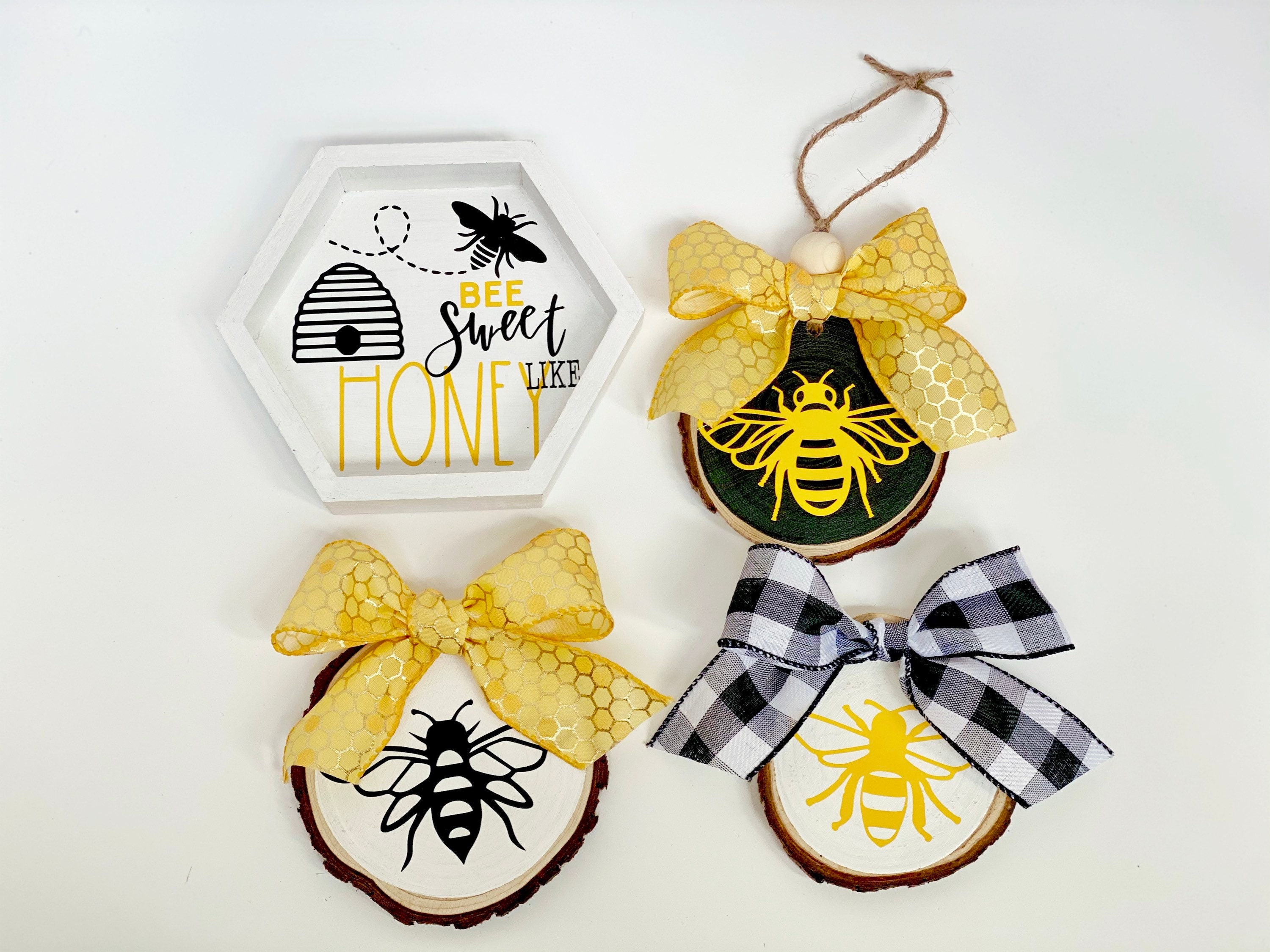 Honey Bee Decor Bee Decor for Tiered Tray Bee Decorations Etsy