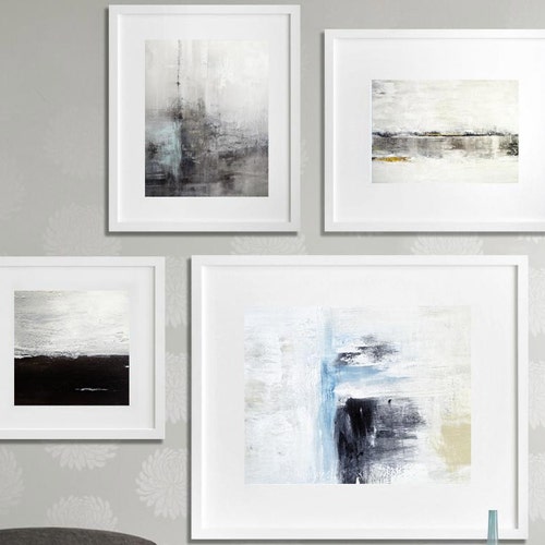 Abstract Art Print SET OF FOUR Digital Download 4 Piece Art - Etsy