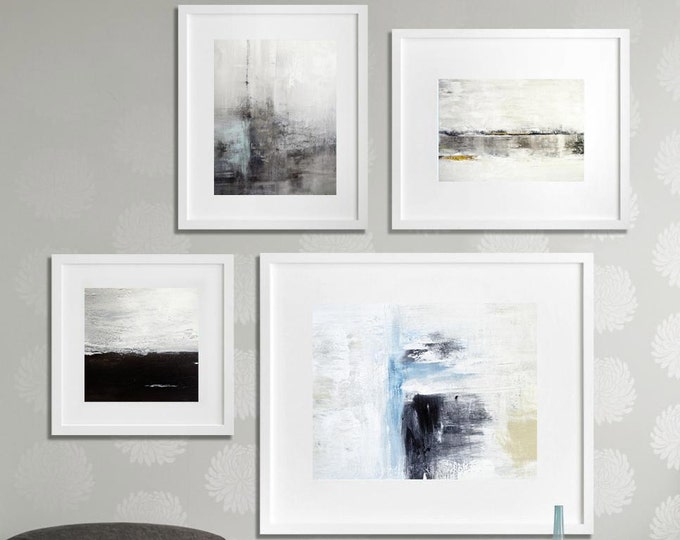 Abstract Art Print SET OF FOUR Digital Download 4 Piece Art - Etsy