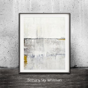 Modern Print Digital Download Home Decor White Gray Gold Abstract Art Contemporary Painting Printable Wall Art by Urban Dwelling Gallery image 1