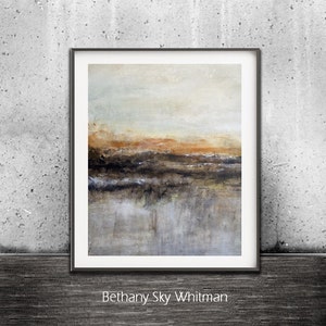 Abstract Landscape Printable Digital Download Art Print Earth Tones Modern Art Contemporary Urban Painting Interior Design by Sky Whitman