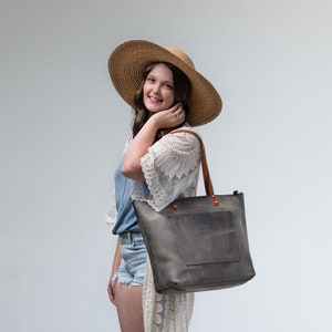 PEGAI LaSalle Leather Tote