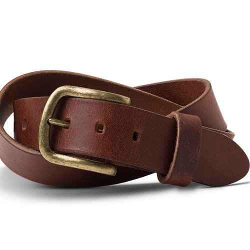 Mens Leather Belt Personalized Belt Buffalo Leather Belt Etsy