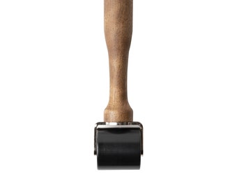 Rouleau à presser les bords en cuir, 43 mm | Rouleau en cuir pour collage et rainage | Moyenne | Outils d'artisanat du cuir