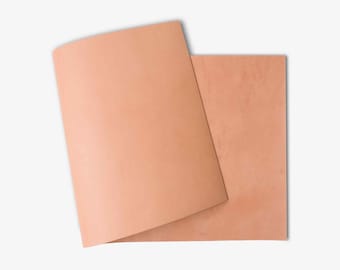 A Grade Vegetable Leather Panel and Full Side for Leather Hobbyist, Craftsman or Workshop - Bull Hide, Full Skin | Natural | Bark Naturale