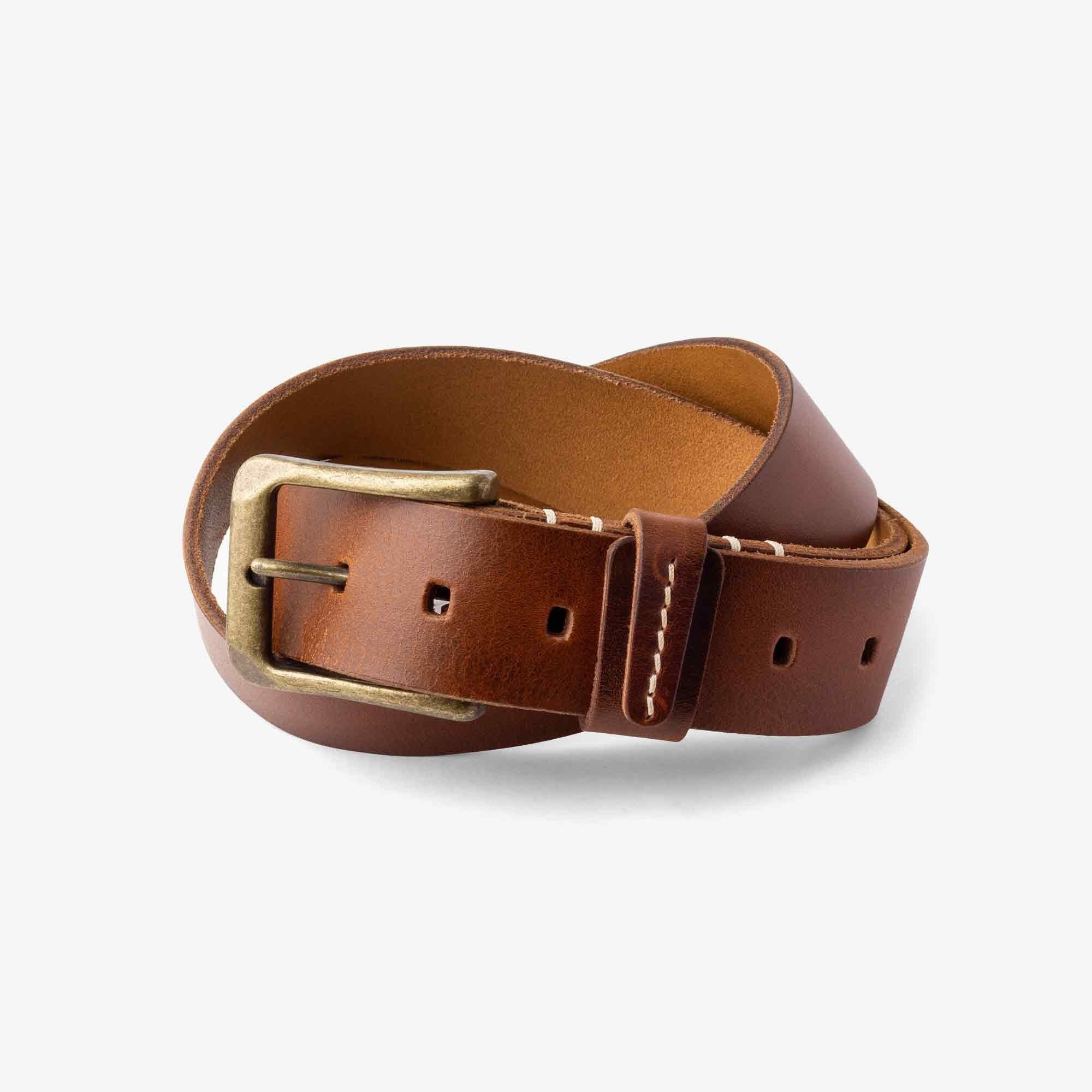 Vintage Brown Leather Monogrammed Belt Custom Monogrammed Women Leather Knot Belt, Personalized  main image 4
