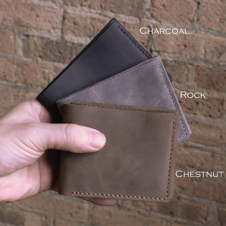 PERSONALIZED GROOMSMEN GIFT Trifold Rustic Leather Wallet Etsy