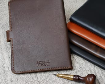 Leather Journal – Full Grain Personalized Notebook, Refillable Writing or Sketchbook, Minimalist Gift for Him or Her | DUPAGE
