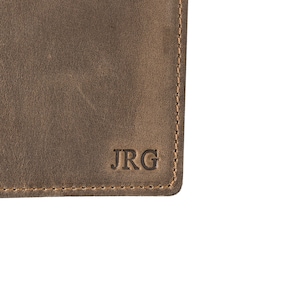 PERSONALIZED Leather Passport Cover/ Passport Holder/ DeKalb Sand Brown zdjęcie 3