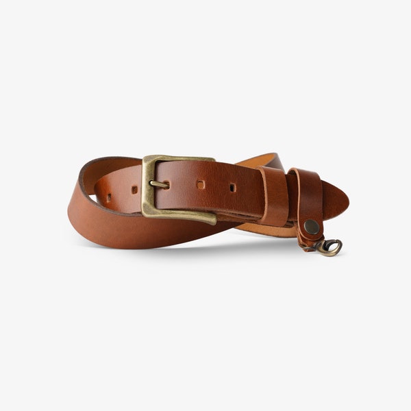 Heavy Duty Leather Belt | McKinney | Cognac