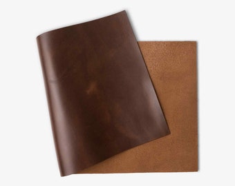 A Grade Aniline Leather Panel and Full Side for Leather Hobbyist, Craftsman or Workshop - Bull Hide, Full Skin | Jor | Rum Brown