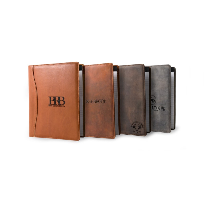PERSONALIZED Leather Padfolio Gift for Men Laser Engraved Etsy