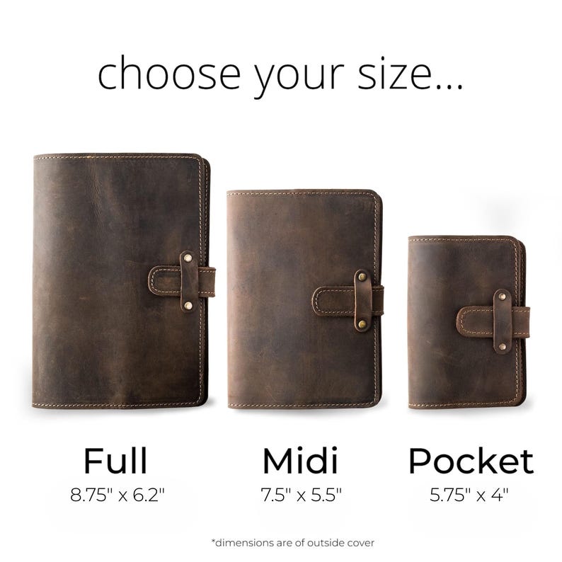 Personalized Leather Journal, Custom Refillable Rustic Notebook, Leather Gift, Leather Diary, Traveler's Notebook Cover, DuPage afbeelding 7