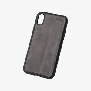 Cartera magnética de cuero personalizada para iPhone Funda de cuero desgastado para teléfono Cartera personalizada para teléfono / Para iPhone 6, 7, 8, X XS / McLean Rock