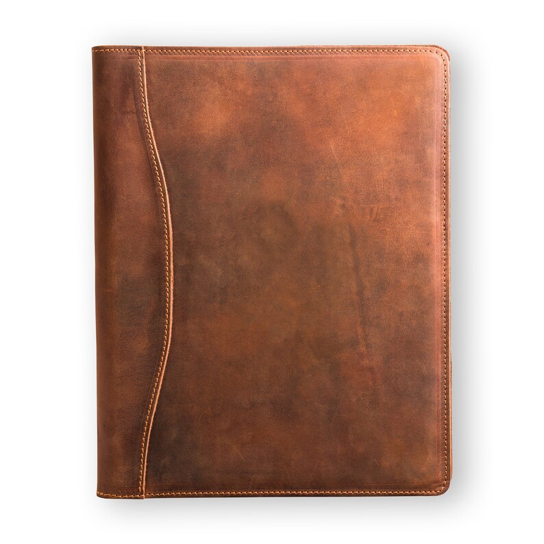 PERSONALIZED Leather Padfolio Monogrammed Leather Portfolio Etsy