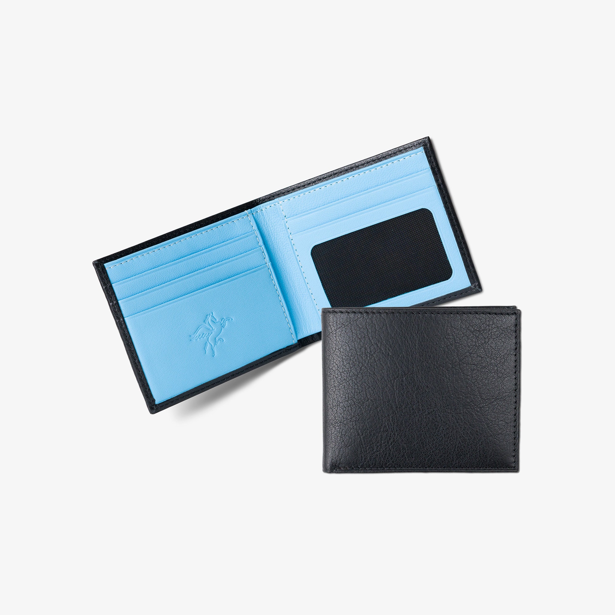 Light blue wallet with purse BRUCLE