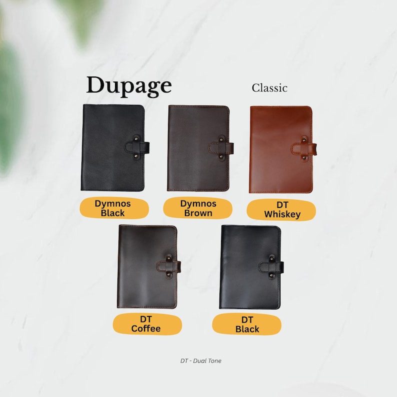 Personalized Leather Journal, Custom Refillable Rustic Notebook, Leather Gift, Leather Diary, Traveler's Notebook Cover, DuPage afbeelding 3