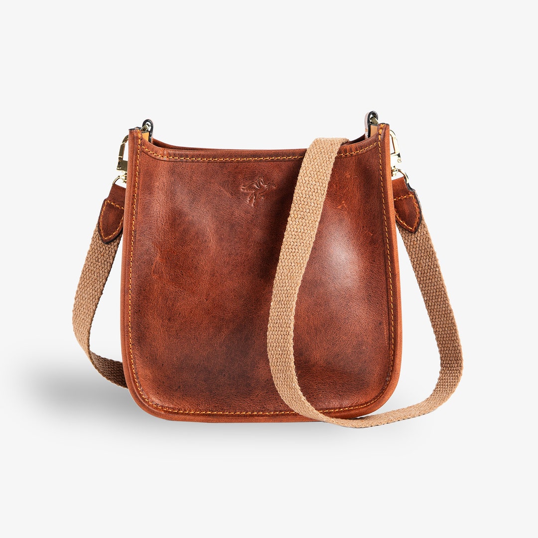 HANDMADE Leather Crossbody Hobo Bag by PEGAI, Beach Bag, Sling Shoulder