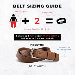 HANDMADE Men's Leather Belt, Fashion Leather Belt, Premium Waist Belt, Groomsmen Gifts, Gifts for Him, Pebbled Leather Belt Preston Ivory image 6