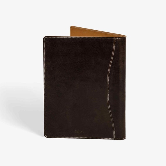 Leather Portfolio, Personalized Leather Organizer, Document Holder for  Women, Leather Folder Folio for Men, A4 Padfolio Pouch Travel Case 