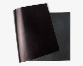 A Grade Vegetable Leather Panel and Full Side for Leather Hobbyist, Craftsman or Workshop - Bull Hide, Full Skin | | Bark Black