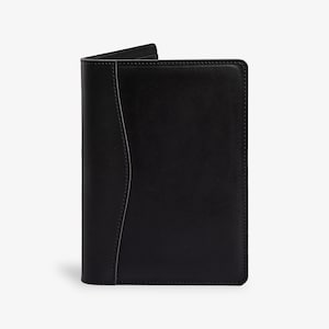 PERSONALIZED Leather Jr Legal Padfolio, Monogrammed Leather Portfolio Cover Custom Corporate Gift For Him | Eriksen Charcoal