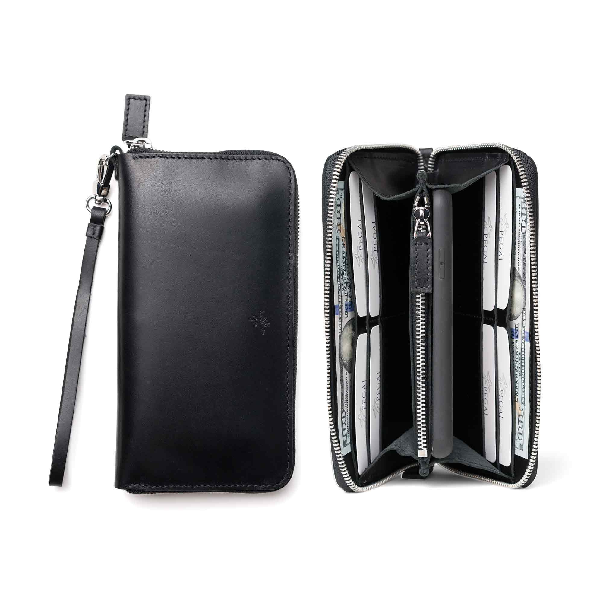 小物 CALEE BLACK STUDS LEATHER LONG WALLET BLACK STUDS LEATHER LONG WALLET – CALEE ONLINE STORE